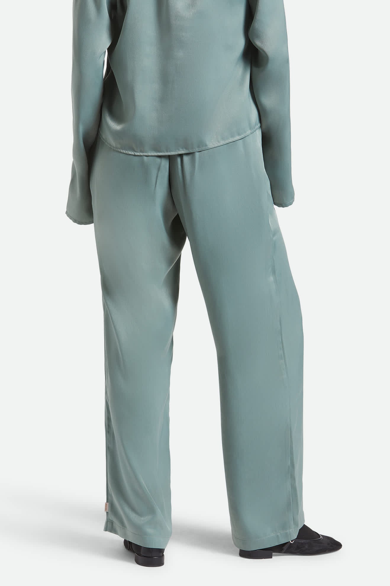 Soho Silky Pant - Blue Green Shine - Image 4